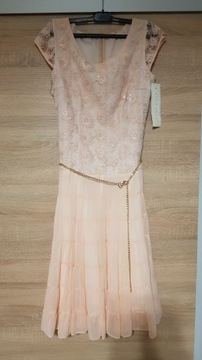 Sukienka brzoskwiniowa 