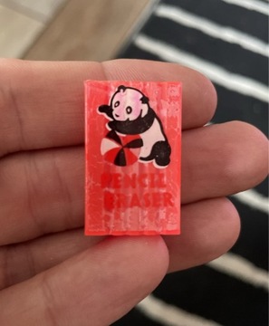 Unikatowa gumka PRL panda Sanghai China. 