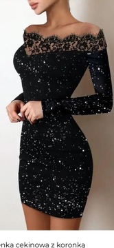 Sukienka mała czarna 36 S