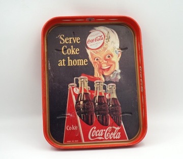 Stara Blaszana Reklama Coca Cola - taca