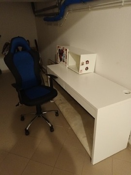 Biurko Ikea + fotel Jysk 