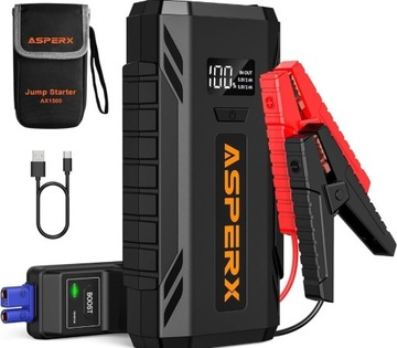 Power bank jump starter rozrusznik AsperX1500 A,