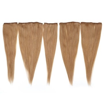 Naturalne włosy Clip In/40cm/120g/ciemny blond