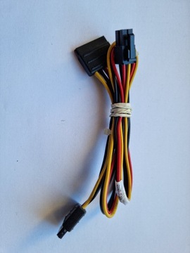 Kabel 4 Pin na 2 lub 3xSATA 15 Pin