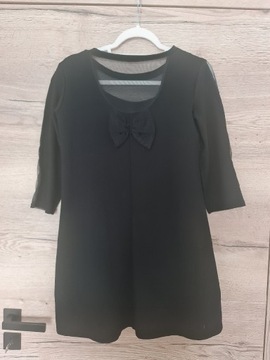 Tunika elegancka, sukienka czarna 36 