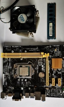 Płyta główna + Procesor + Radiator+ Ram DDR3 