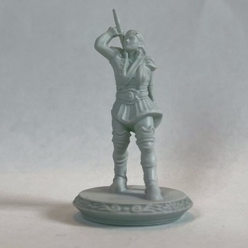 Figurka Bard Bardka Kobieta Druk 3D 32 MM Żywica