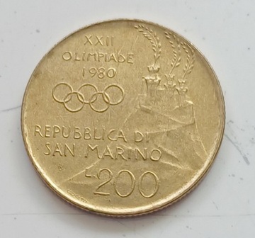 San Marino - 200 lira - 1980r. 