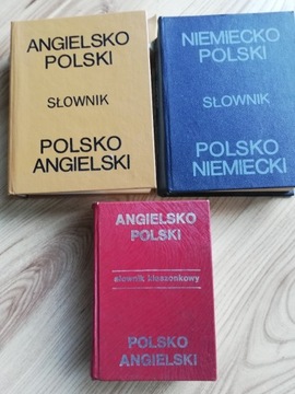 Słownik niemiecko-polski Angielsko-polski 3 sztuki