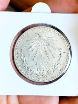 Meksyk 1 peso 1932 srebro 