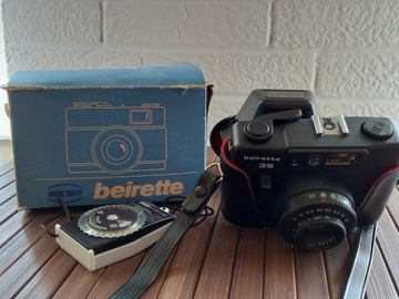 Kolekcjonerski aparat Beirette 35 + światłomierz 