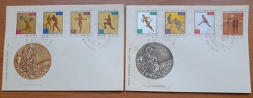 FDC - 1472-79 - Medale Polaków w Tokio