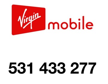 Karta startowa - Virgin Mobile - złoty numer - FV