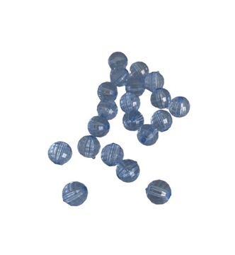 okrągłe jasne błękitne koraliki do biżuterii