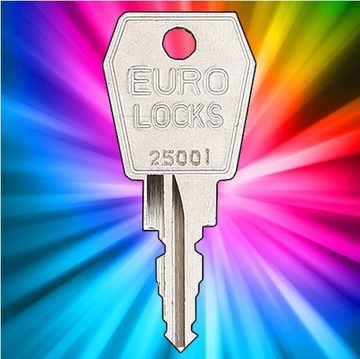 Klucz kluczyk Euro-Locks 25001 do szaf szafek