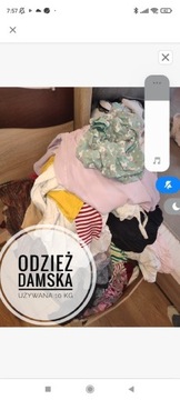 Mega paka odzież damska używana 10 kg 