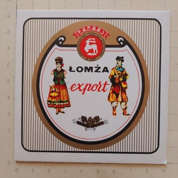 Łomża export - złota, lakier, rogi proste