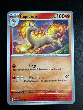 Karta Pokemon Rapidash 078/151 MEW 151