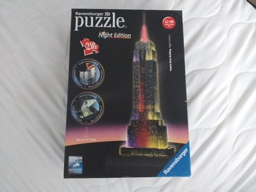 Puzzle 3d Empire State Building Night Edition