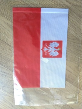Flaga Polski / Unii Europejskiej 15x17 cm 