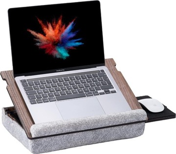 Regulowane biurko na laptopa z szufladą 