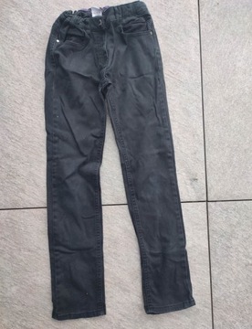 Spodnie jeansowe 146 coccodrillo czarne dżinsowe