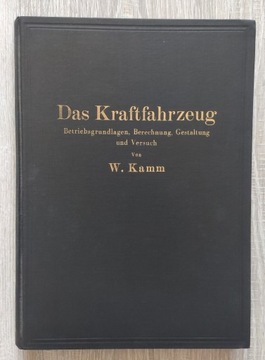 Das Kraftfahrzeug.W.Kamm pojazd silnikowy 1936