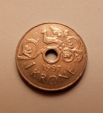 Norwegia 1 krona 1997 rok