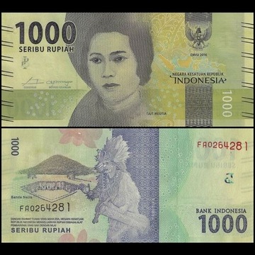 INDONEZJA - 1000 Rupii, 2018 rok, stan bankowy