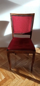 Krzesla PRL drewniane 4 sztuki stabilne! 