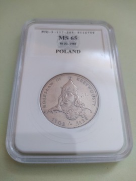 50zł Bolesław III Krzywousty 1982 MS65