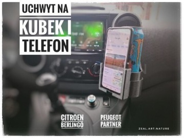 Cupholder uchwyt na kubek telefon Berlingo Partner