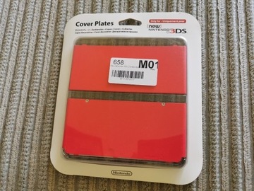 Panele cover plates do Nintendo New 3DS czerwone