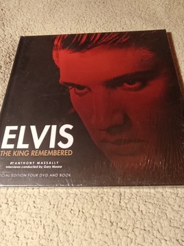 Elvis The King Remembered 4 DVD + książka nowe