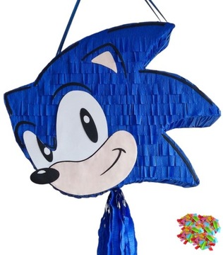 Piniata Sonic the  Hedgehog/ Jeż Błyskawica. XL.