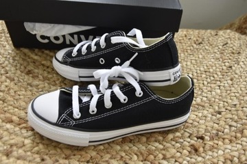 Converse r. 32 niskie czarne nowe