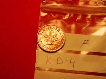 KD Niemcy 1 fenig pfennig 1949F