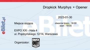 Bilet Dropkick Murphys #2