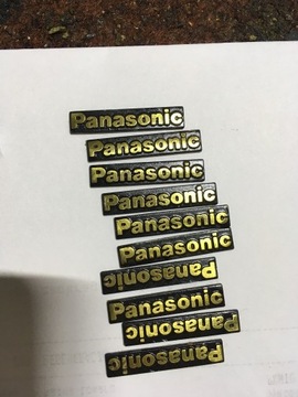 Znaczki logo metalowe Panasonic 10szt