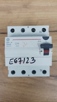 Wyłącznik różnicowoprądowy GE BPA 80A 30mA