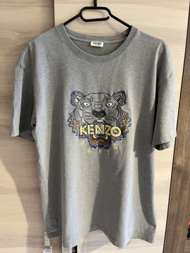 Szary T-shirt Kenzo Paris