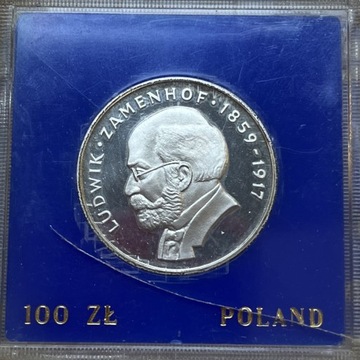 100 złotych 1979 Ludwik Zamenhof srebrna moneta
