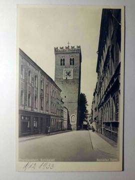 ZĄBKOWICE ŚL. Frankenstein wieża 1933