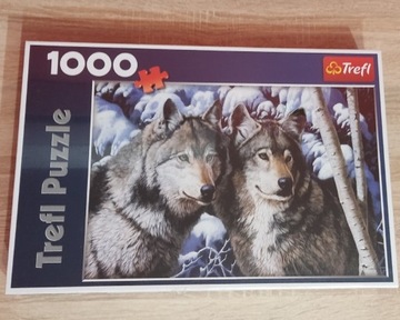 Trefl puzzle 1000 elementów - Wilki zimą