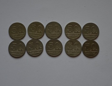 monety 50 zł 1990 10 sztuk