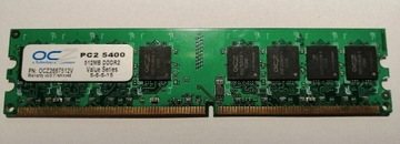 Pamięć OCZ 512MB DDR2 667MHz CL5 OCZ2667512V
