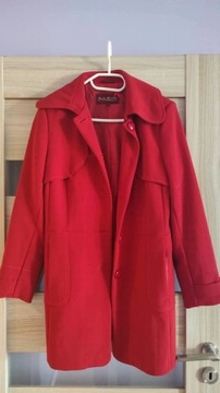 płaszcz czerwony M