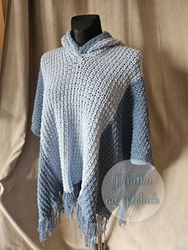 Ponczo szydełkowe, poncho handmade