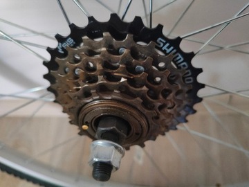 Koło 26' + wolnobieg 6 rzędowy Shimano