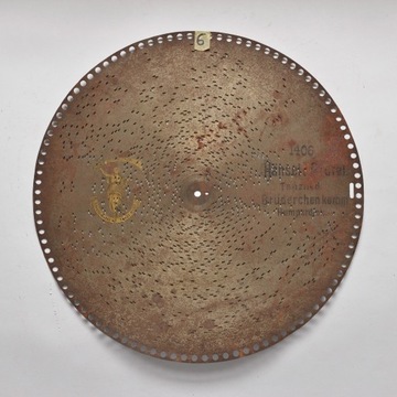 Płyta do Polifonu z XVIII-XIX. Średr. 39,5cm 